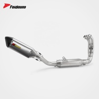 Système d'échappement en fibre de carbone Forsound Wholesale MT09 avec silencieux amovible DB Killer pour Yamaha MT-09 Tracer 900
