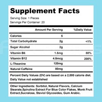 Bandes orales énergétiques OEM à marque privée, saveur menthe, caféine naturelle, nutrition sportive, films énergétiques à dissolution rapide avec L-Théanine