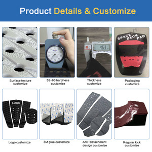 Tapis de <span class=keywords><strong>traction</strong></span> antidérapant en mousse EVA rainurée 3M avec adhésif pour planche de surf, planche de kitesurf et planche de pêche - Product Image 3