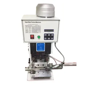 semi-automatic membrane switch terminal crimping machine electronic product connection wire making machine