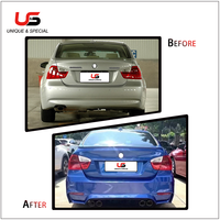 M4 gaya bagian mobil bumper mobil PP Bodykit plastik untuk Prelci BMW 3 seri E90 2005-2008 Upgrade M4