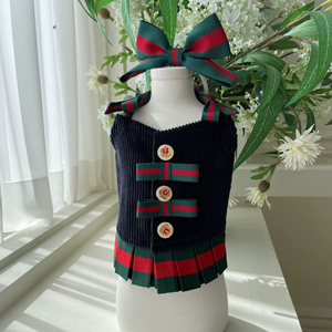 Spring Pretty <b>Dog</b> Cat Slip Dress Pet Dress with Bowknot Hairpin - Product Image 4