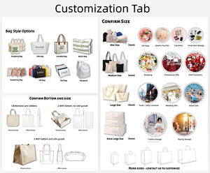 Sac fourre-tout en toile de coton durable avec fermeture éclair, taille et couleur personnalisables, design contrastant, logo brodé, poignée longue, pour le shopping - Product Image 5