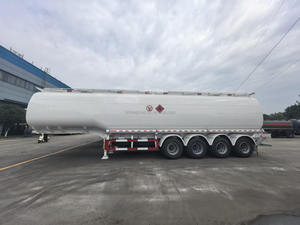 Remorque citerne à pétrole en acier au carbone à quatre essieux de 54 m3, essieux FUWA, grande capacité, remorque de transport de pétrole brut - Product Image 2