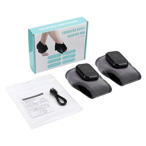 Masajeador de pies y tobillos con terapia de calor ajustable para recuperación y cuidado de la salud, soporte térmico para tobillos, masajeador médico de pies - Product Image 1