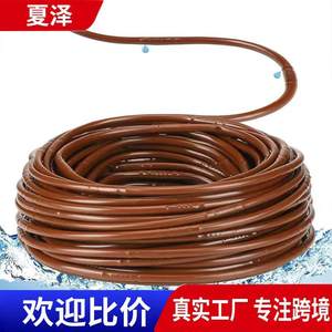 Manguera de Riego por Goteo de 14 mm y 100 pies, Tubo de PVC Marrón con Espaciado de 6 Pulgadas para Uso en Jardines Hidropónicos - Product Image 4