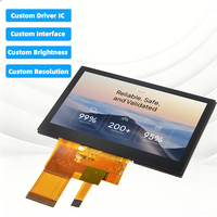 Layanan ODM Modul Layar LCD TFT Industri Medis 4,3 Inci Sudut Pandang Penuh Panel Sentuh Kapasitif Layar LCD IPS