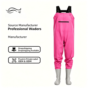 SENSHUO Mode <span class=keywords><strong>Rose</strong></span> Poitrine Waders Professionnel Étanche PVC <span class=keywords><strong>Cuissardes</strong></span> De Pêche avec Bottes pour Femmes Pêcheurs OEM ODM - Product Image 1