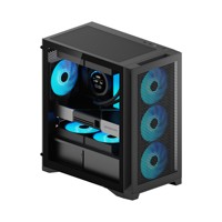 350M OEM ODM Custom 4000D RS Micio ATX MATX ITX Mid Tower Computer PC Case Chassis Gaming PC Casing with Mesh Panel High Airflow