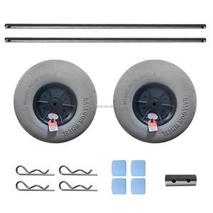 Kit d'essieu de roue à ballon Yonk avec essieu en acier inoxydable pour <span class=keywords><strong>chariot</strong></span> de <span class=keywords><strong>kayak</strong></span>, <span class=keywords><strong>chariot</strong></span> de plage, <span class=keywords><strong>chariot</strong></span> à roulettes - Product Image 1