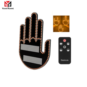 <span class=keywords><strong>ไฟ</strong></span> LED แสดงท่าทางแบบมือสำหรับติดด้านหลังรถ YFG1<span class=keywords><strong>ไฟ</strong></span>ภายในรถยนต์ - Product Image 1