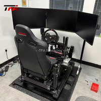 Simulateur profil aluminium volant personnalisé Cockpit simulateur de jeu de conduite superbe Cockpit avec vraie chaise course
