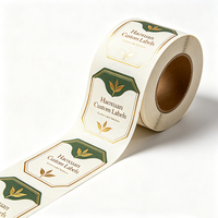 Étiquettes personnalisées Haoxuan pour pots de thé en vrac, autocollants adhésifs imprimés en feuille d'or sur papier d'art de qualité supérieure pour l'emballage de contenants de thé