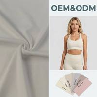 Tela Deportiva Elástica de Punto Jersey, Ecológica, 92% Poliéster, 8% Elastano, Color Personalizado, para Trajes de Yoga