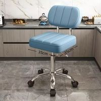 Chaise de beauté pivotante en métal au design minimaliste moderne, chaise réglable en hauteur, chaise pivotante pour salon de coiffure