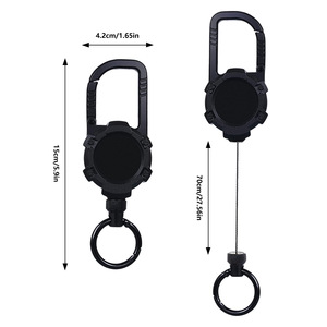 Outil de pêche à la mouche Wader Zinger rétracteurs outils <span class=keywords><strong>Yoyo</strong></span> porte-Badge <span class=keywords><strong>accessoires</strong></span> de pêche à la mouche - Product Image 4