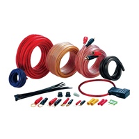 Kit d'installation de haut-parleur de caisson de basses, câble d'alimentation 8GA d'amplificateur de câblage de fil Audio de voiture de haute qualité