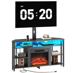 <span class=keywords><strong>Mueble</strong></span> de TV <span class=keywords><strong>Esquinero</strong></span> con Soporte, <span class=keywords><strong>Mueble</strong></span> de Centro de Entretenimiento con Chimenea, Mesa Consola para Televisión, <span class=keywords><strong>Mueble</strong></span> para Equipos Multimedia - Product Image 1