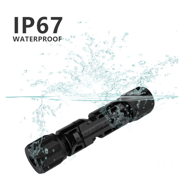 Photovoltaic Solar Connector Dc 1500V 1000V Ip67 Waterproof Male Female Plug for Pv Cable 30A 40A 50A Systems