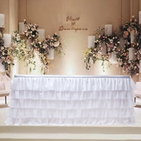 Jupe de Table en Tulle, nappe Tutu pour Baby Shower, décorations de fête d'anniversaire, Banquet, mariage, maison, fournitures de Table