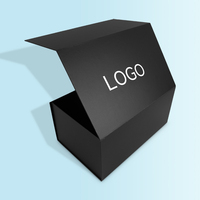 Boîtes magnétiques pliables réutilisables avec logo personnalisé, finition mate haut de gamme, boîte cadeau de luxe, fermeture rigide en papier, boîte à chaussures