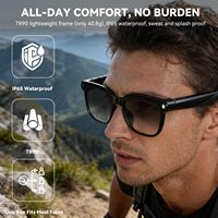 Lunettes intelligentes Bluetooth M02C avec caméra HD 8MP, traduction IA, reconnaissance d'objets, communication sans fil, lunettes connectées