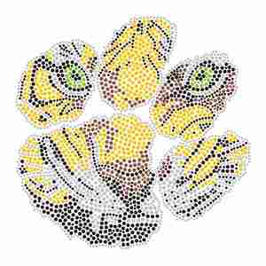 Bling özel kristal güney kız FDL yapay elmas Transfer tatoo <span class=keywords><strong>t</strong></span> shirt için motifler büyük boy Jagaurs oyun günü demir transferler - Product Image 6