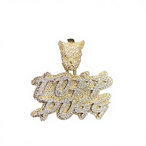 Joyería de Colgante Hip Hop de Acero Inoxidable de Lujo Personalizada con Diseño de Diamantes CZ - Product Image 1