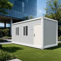Maison conteneur modulaire préfabriquée à installation rapide et moderne pour bureau de projet, salle de réunion, librairie mobile, boutique