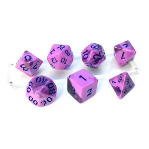 Juego de Dados Acrílicos Morados de Alta Calidad para Juegos de Rol Poliédricos DND - Product Image 4