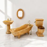 Ensemble de salle de bain miniature pour maison de poupée à l'échelle 1:12, en porcelaine, 4 pièces, modèle de meubles, accessoires pour mini maison de poupée, vente en gros