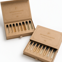Kit d'échantillons de parfum élégant avec estampage doré pour l'emballage cadeau de flacons de parfum - Fabricant
