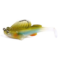 Vente en gros de leurres de pêche artificiels en plastique souple Tête de léa queue de pagaie pour la pêche rivières et lacs ruisseaux d'eau salée