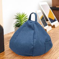 Support de tablette en forme de coussin moelleux pour lit et genoux |   Support pour iPad mains libres avec poche latérale |   Coussin de repos pour livre