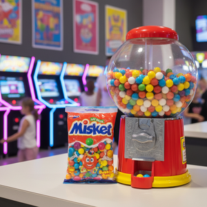 Saadet Misket, Chicles de Goma de Mascar Tutti Frutti en Bolsa de Plástico, Dulces Esféricos Coloridos para Niños, para Máquinas Expendedoras - Product Image 3