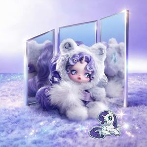 100% Authentique POPMART pour SKULLPANDA pour <span class=keywords><strong>My</strong></span> <span class=keywords><strong>Little</strong></span> for Animals Pendentif Peluche Thème Poney Boîte Mystère Nouvelle Sortie labubu - Product Image 2