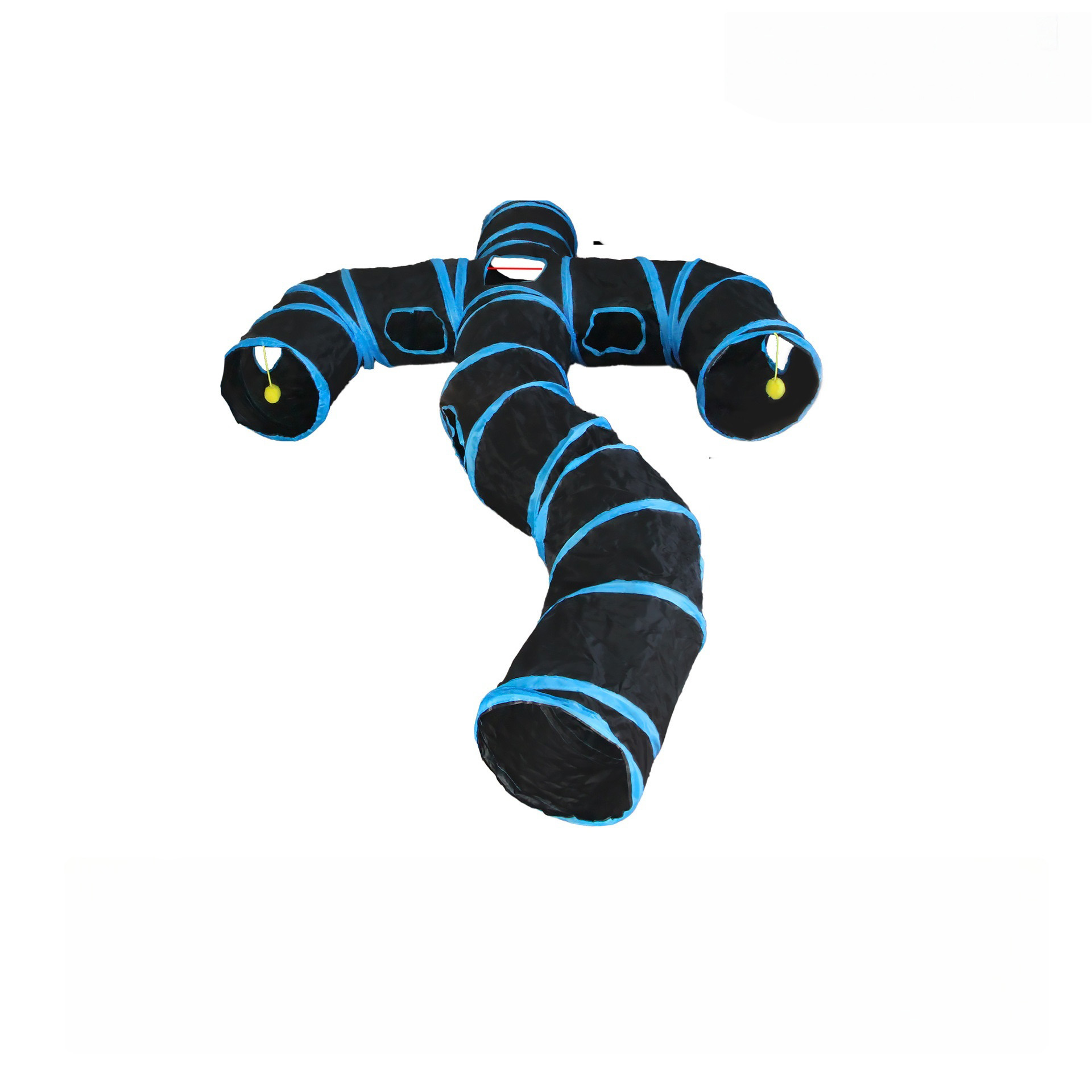 Blue-Black Man-Shaped Channel