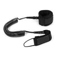 Laisse de surf en spirale de qualité supérieure Sup Leash 10,8 pieds 7 mm d'épaisseur, corde de jambe pour planche de paddle surf