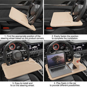 <span class=keywords><strong>Plateau</strong></span> de volant multifonctionnel pour <span class=keywords><strong>voiture</strong></span>, porte-gobelet compact en plastique portable pour toutes les voitures, vente en gros d'usine - Product Image 3