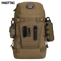 Sac à dos tactique urbain EDC MS7505 MASTTAC pour ordinateur portable, randonnée, chasse, trekking, en nylon imperméable, camouflage, système MOLLE