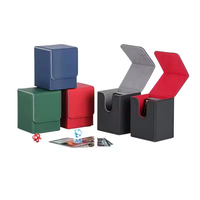 Boîte de rangement personnalisée en cuir PU pour jeux de cartes à collectionner Pokémon, porte-cartes à faible MOQ