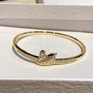 European American Popular Zircon <b>Bracelet</b> High Edition 18K <b>Gold</b> Electroplated Jewelry Fashion Ins Simple Allmatch Gift Set Women - Product Image 3