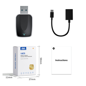 อะแดปเตอร์สำหรับเล่นในรถยนต์แบบไร้สายด้วย USB inalambrico สำหรับ Apple Phone Honda VEZEL Accord 9 <span class=keywords><strong>Audi</strong></span> C6 A6 Mercedes V W447 W212 Mg5 - Product Image 6