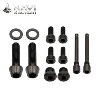 Écrous de roue en titane NAVI GR5 pour Sur-Ron LBX Ultra Bee, plus légers, bleu argenté anodisé, M14x1.5, écrous de roue en titane noir