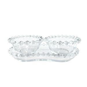 Set di 3 <span class=keywords><strong>Ciotole</strong></span> in <span class=keywords><strong>Vetro</strong></span> Trasparente Texturizzato con Bordo Perlato, Piccole <span class=keywords><strong>Ciotole</strong></span> per Gelato, Frutta, Insalata, Budino <span class=keywords><strong>e</strong></span> Snack per Feste - Product Image 6