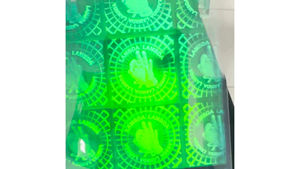 Hochwertiger Hologramm-Aufkleber Kundenspezifischer Film Laserdruck 3D Holographisches Halbtransparentes Polymer-Etikett - Product Image 4
