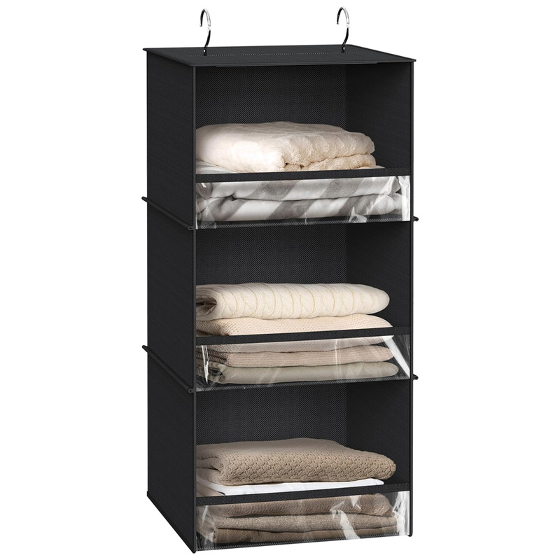 3 Layer Hanging Wardrobe Organizer Storage