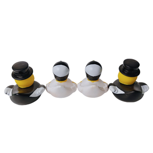 Juguetes de Baño de Goma con Forma de Pato de Uniforme de Policía para Niños, Juguetes de Bañera Personalizados con Diseños de Patrones Exclusivos - Product Image 3