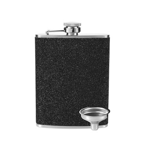 Fiaschetta in pelle rosa lucida ingrosso fiaschetta in acciaio inox 304 vino Whisky alcol Brandy Vodka Glitter PU <span class=keywords><strong>Hip</strong></span> fiaschetta - Product Image 5