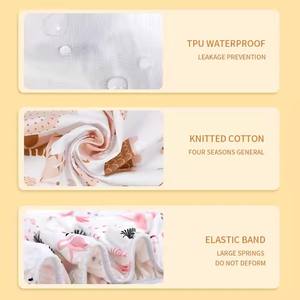 Bébé Moïse Panier Feuille Impression Mini Berceau Literie Protecteur Berceau Soins <span class=keywords><strong>Matelas</strong></span> À <span class=keywords><strong>Langer</strong></span> <span class=keywords><strong>Matelas</strong></span> Couverture Amovible - Product Image 5